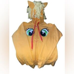 My little pony zip up hoodie
Apple jack zip up, like new, no flaws